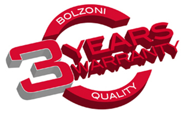 new 3-years improved warranty package from bolzoni